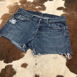 Jean shorts 7 for all mankind size 34